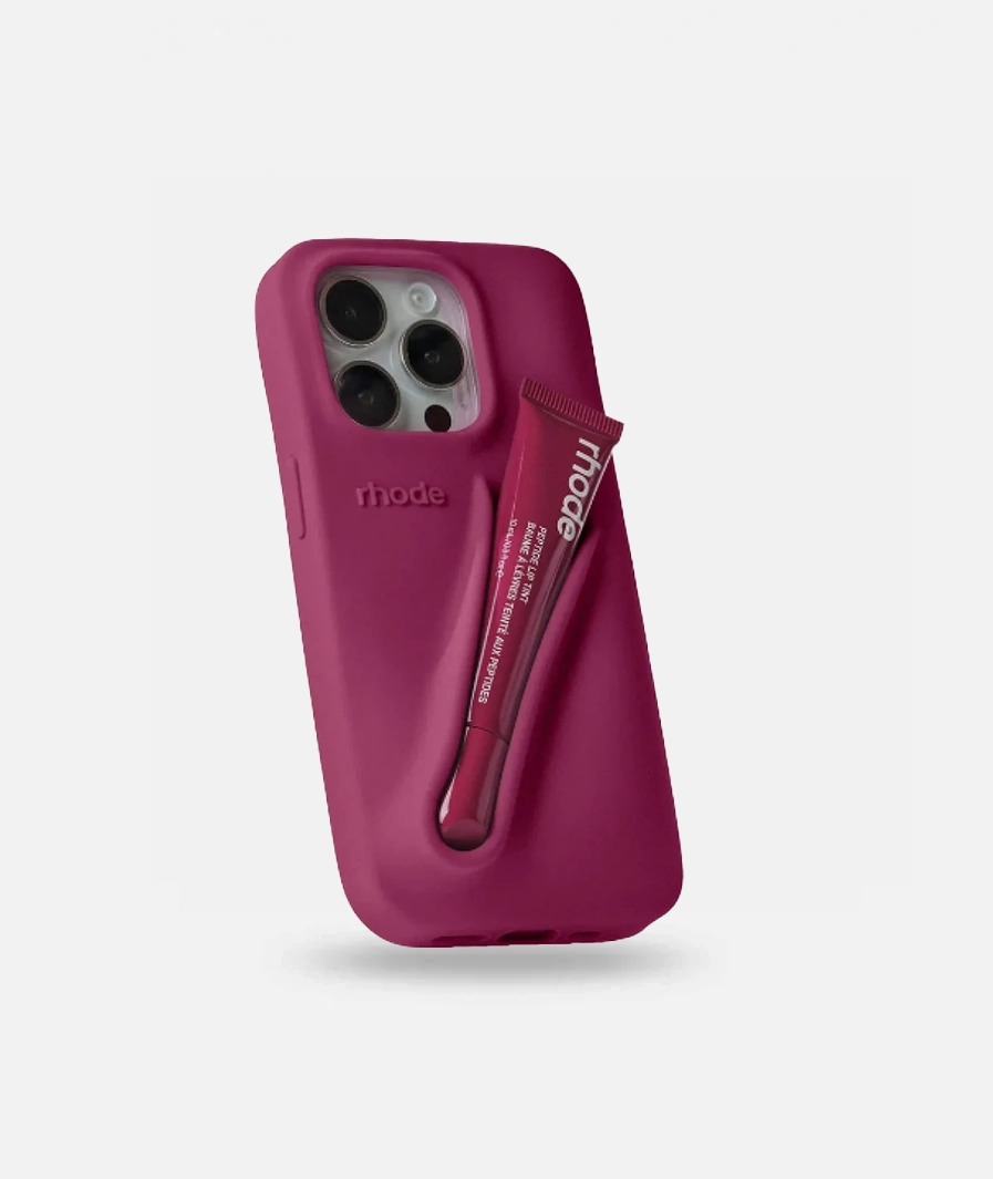 rhode.webp قاب Rhode زرشکی به همراه Lipstick - Image 1